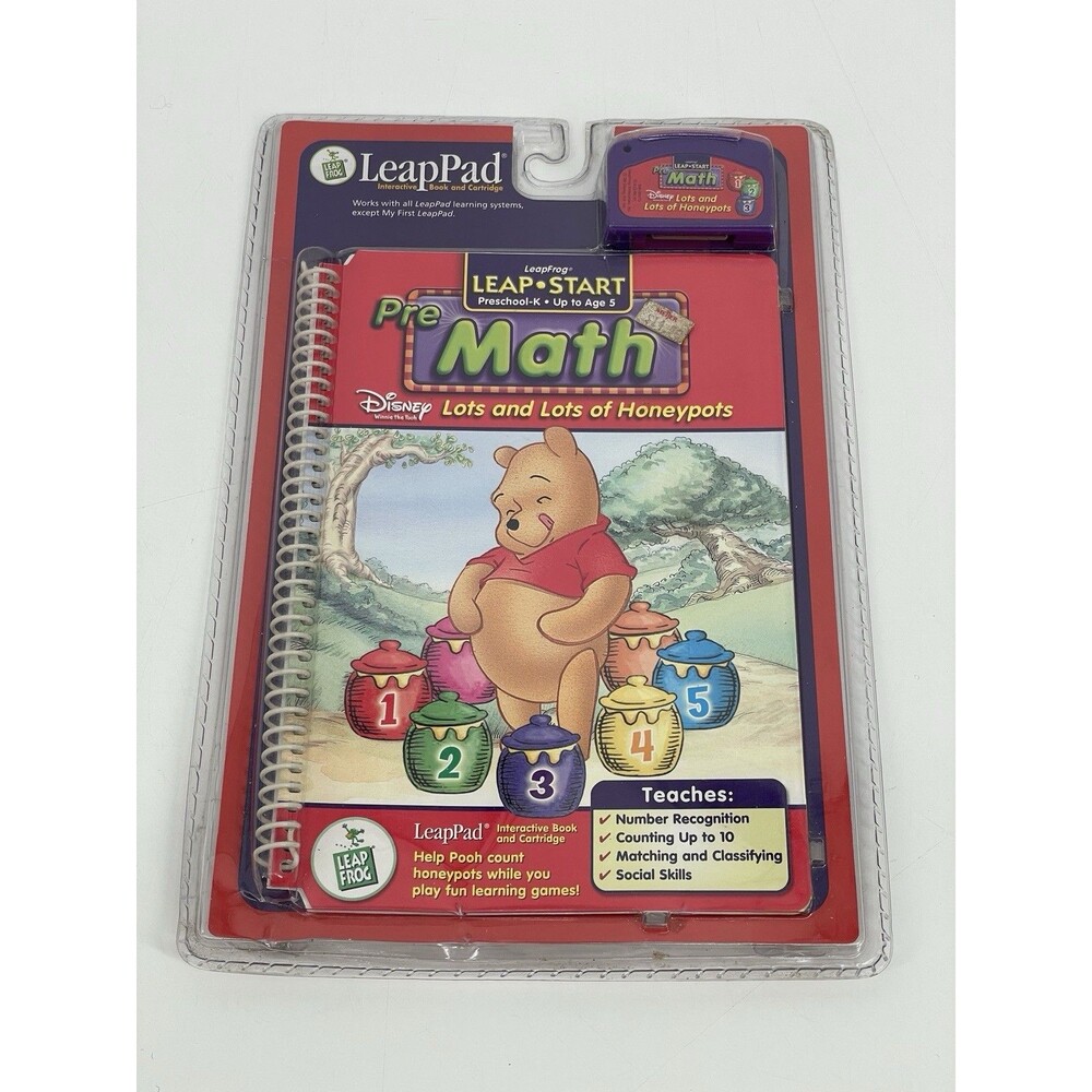LeapFrog LeapPad Disney Winnie the Pooh Pre Math Lots and Lots of Honeypots 2001